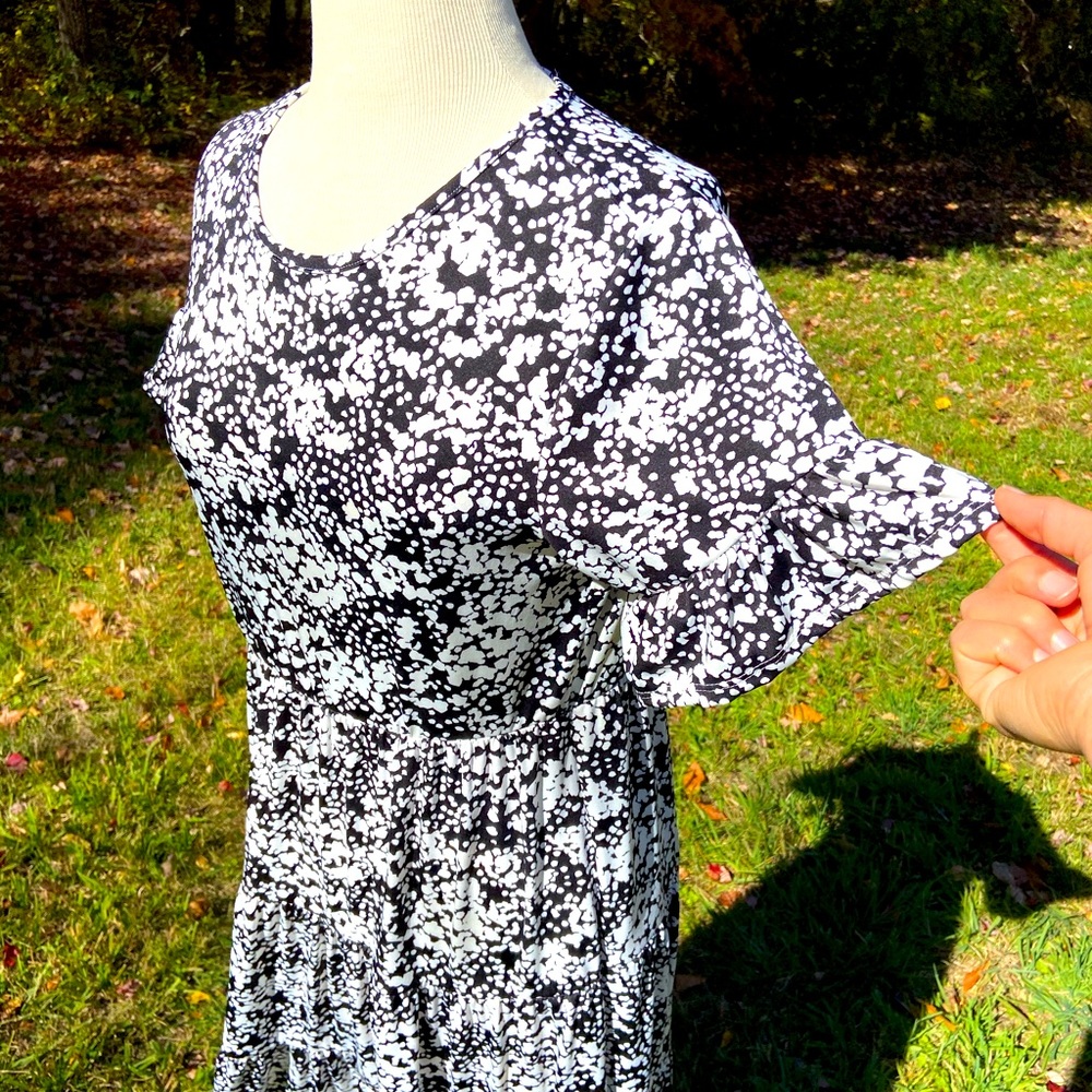 B&W Maxi Dress